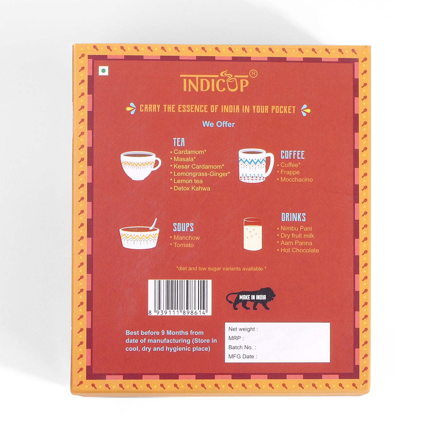 Indicup Masala Tea Instant Premix