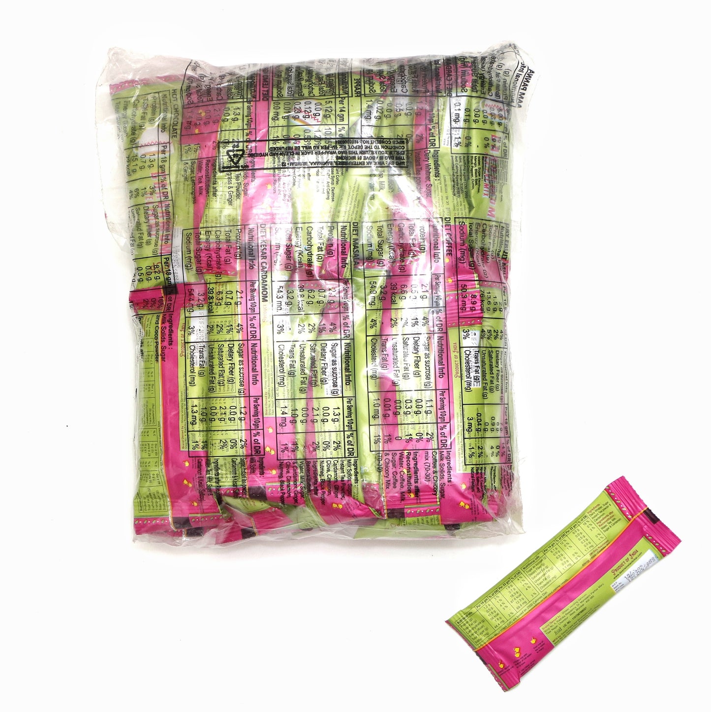 Indicup Cardamom Tea Premix Instant Tea Powder (50 Sachets,Pack of 1) Cardamom Elaichi Powder, Instant tea mix, Cardamom flavor, Refreshing taste