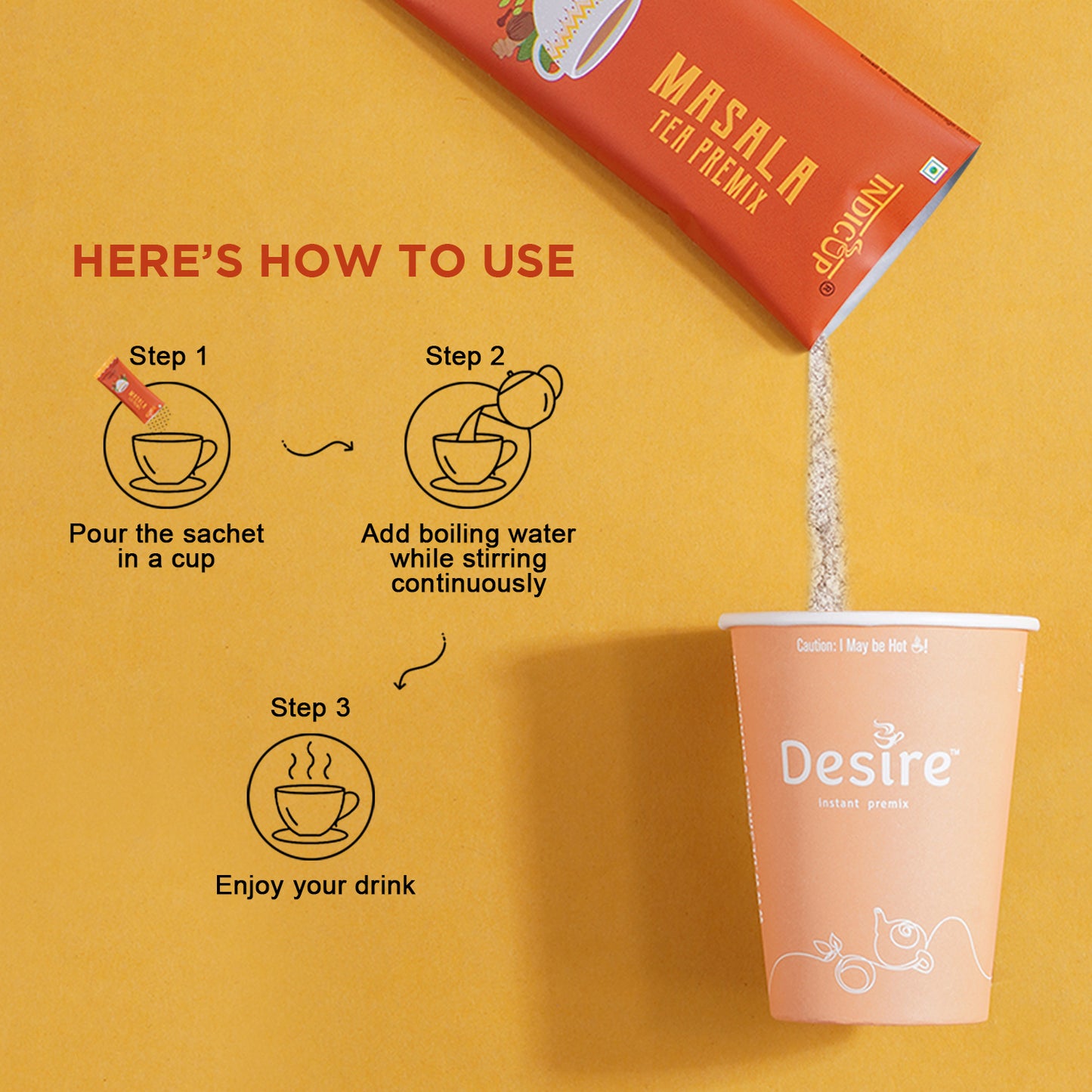 Indicup Masala Tea Instant Premix