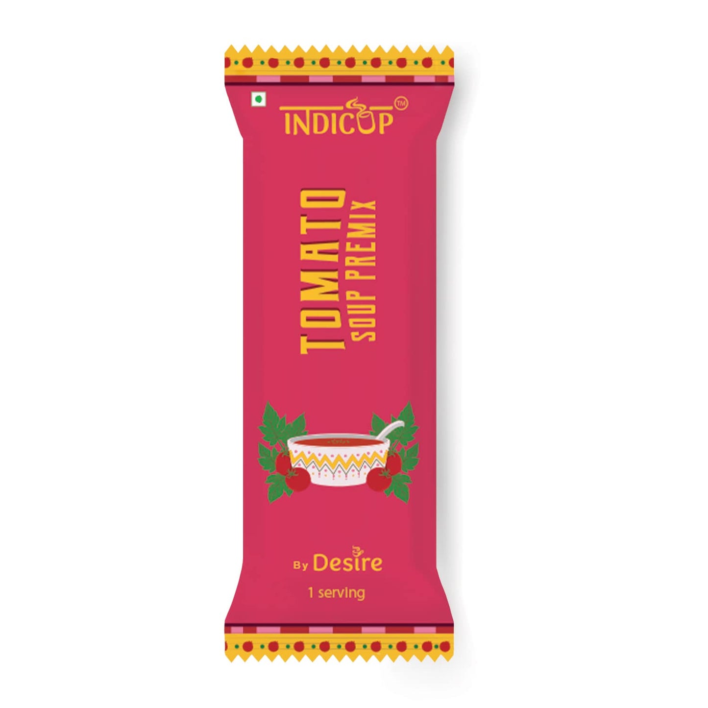 INDICUP Tomato Soup Packet | Ready to Eat Instant Soup Premix | Soup in Fresh Just Add Hot Water & Enjoy | 50 Sachets