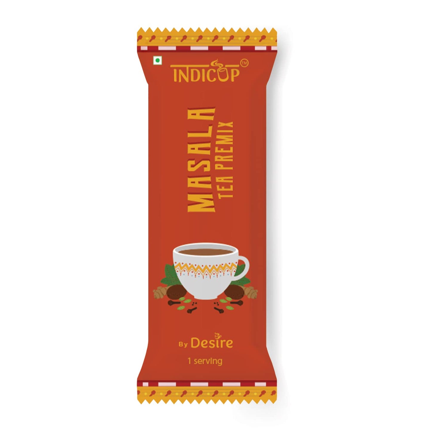 INDICUP Masala Tea Premix, Pack of 50 sachets, Instant mix, Refreshing taste