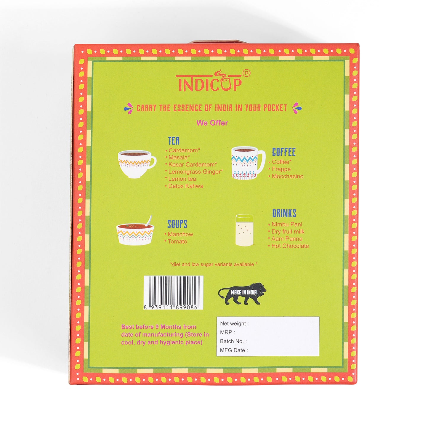 Indicup Lemon Tea Instant Premix