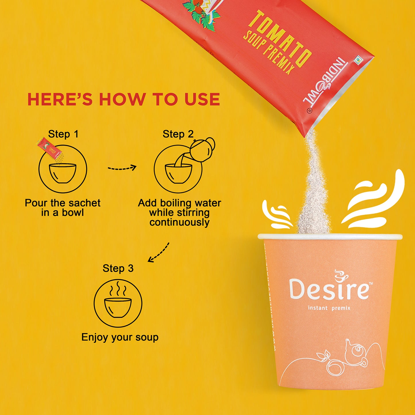 Indicup Tomato Soup Instant Premix