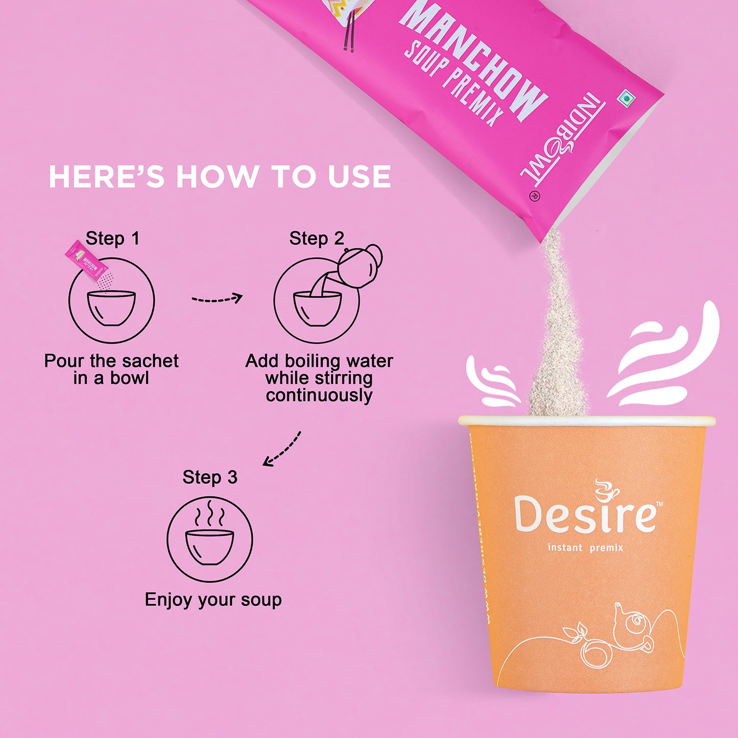 Indicup Manchow Soup Instant Premix