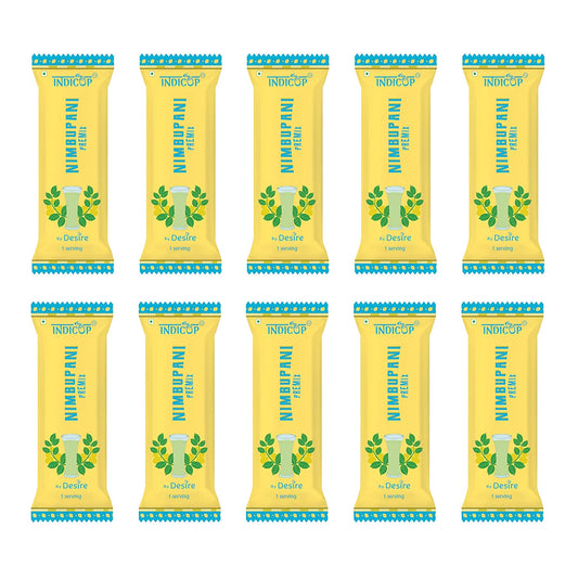 Indicup Nimbu Pani Powder Readymade Instant Premix 50 Sachets | Just Add Cold Water and Enjoy Limbu Pani Masala During Summer | Lemonade Drink, Refreshing taste (Pack of 1-50 sachets)