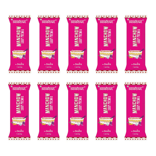 INDICUP Manchow Soup Premix - Instant soup Mix, Refreshing taste (50 sachets)