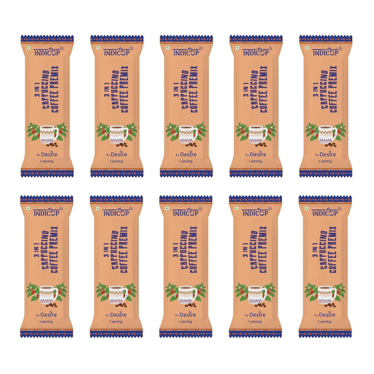 INDICUP Coffee Premix, instant coffee (pack of 50 sachets)